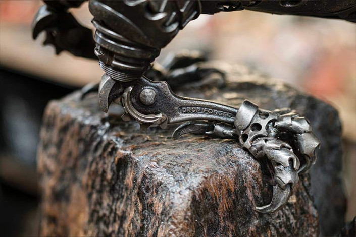 Red Tailed Hawk talon details created by Alan Williams Metal Sculpture artist