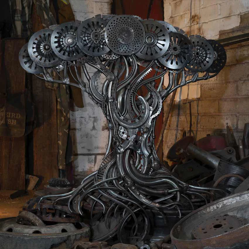 Yggdrasil (Norse Tree) metal sculpture by Alan Williams