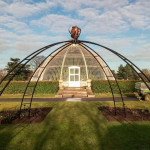 Rose Arch Sculpture in Kew Gardens, London created by metal artist Alan Williams