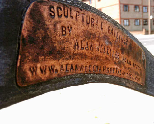 Lancing Community Sensory Garden Project Metal Gate by Alan Williams Metal Artist 2012