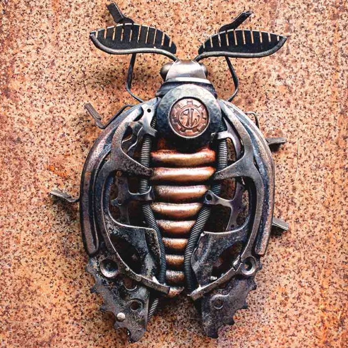 Moth Sculpture 2025 by Scrap Metal Artist Alan Williams Moth Sculpture 2025 by Scrap Metal Artist Alan Williams