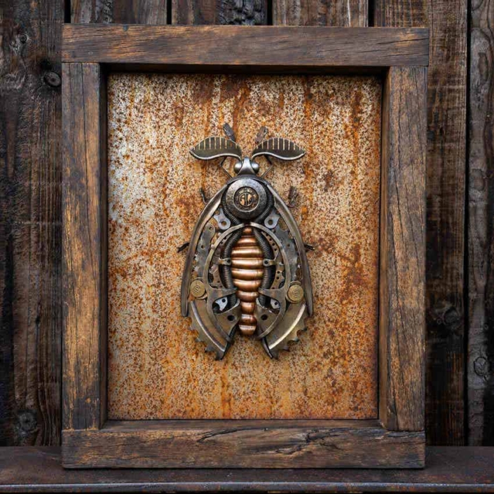Moth Sculpture 2025 by Scrap Metal Artist Alan Williams Moth Sculpture 2025 by Scrap Metal Artist Alan Williams