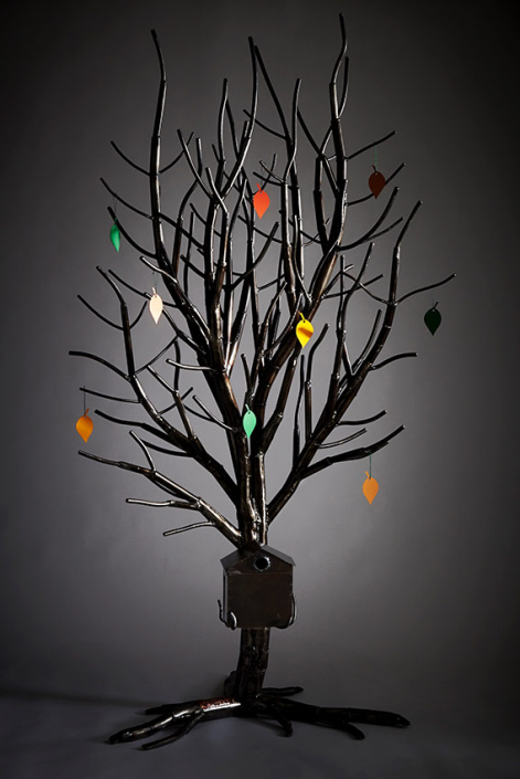 Alder Hey Hospital Wishing Tree Metal Sculpture created by Alan Williams 2013