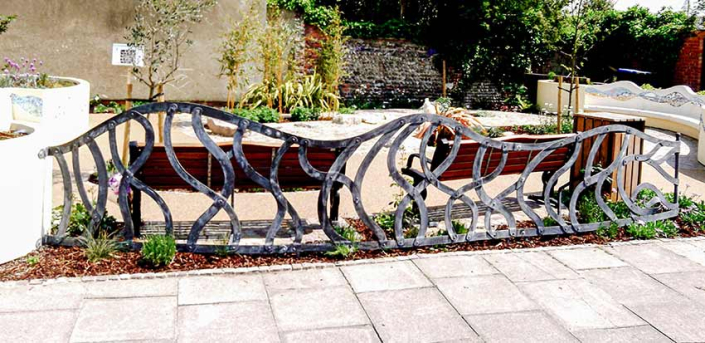 Lancing Community Garden Project Metal Gate by Alan Williams Metal Artist 2012