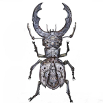 Alan Williams metal artist Scarabaeus Stag Beetle 2018