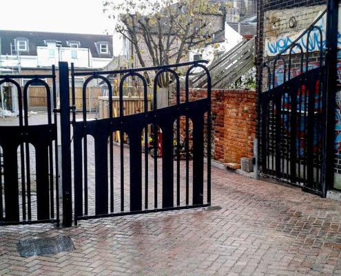 Viaduct Gate 2013 Alan Williams metal artist with Brighton and Hove City Council