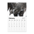 Alan Williams Reclaimed Metal Sculpture Calendar February 2027